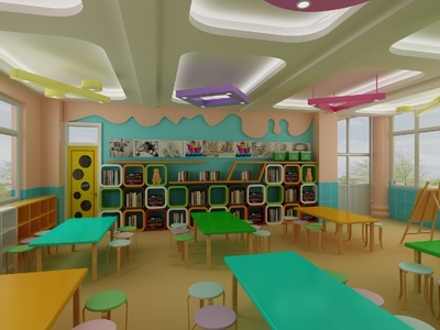 永昌小學特色功能室 圍棋室、閱覽室、美術(shù)室、音樂室與多媒體室的設計與整合